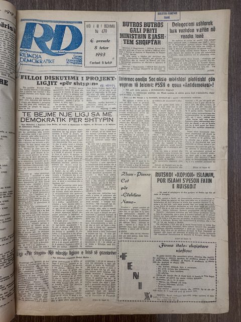 Rilindja Demokratike 1993-10-08