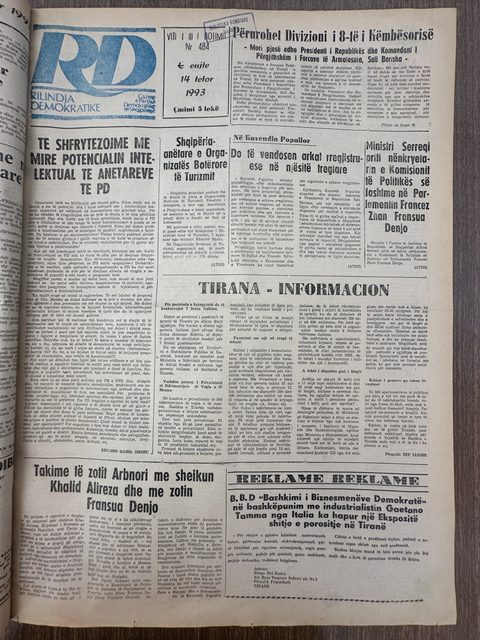 Rilindja Demokratike 1993-10-14