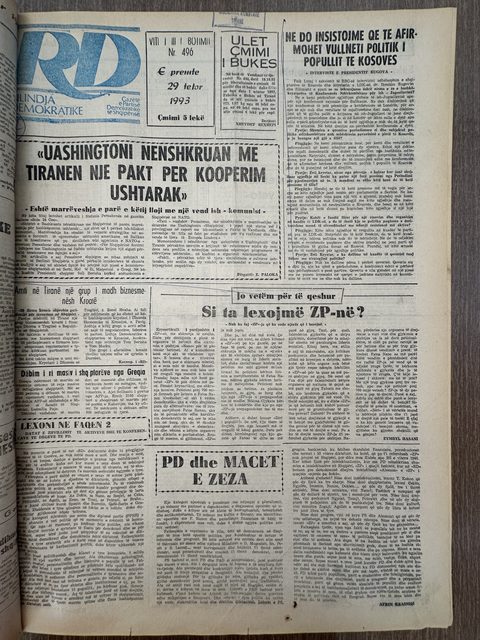 Rilindja Demokratike 1993-10-29