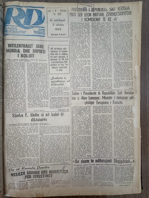 Rilindja Demokratike 1993-11-03