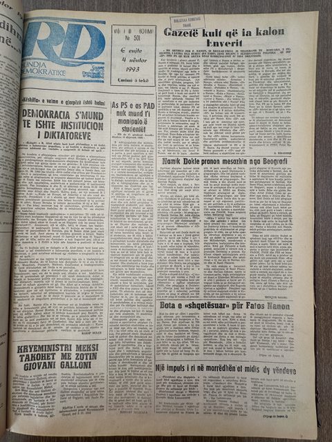 Rilindja Demokratike 1993-11-04
