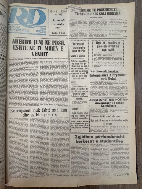Rilindja Demokratike 1993-11-05