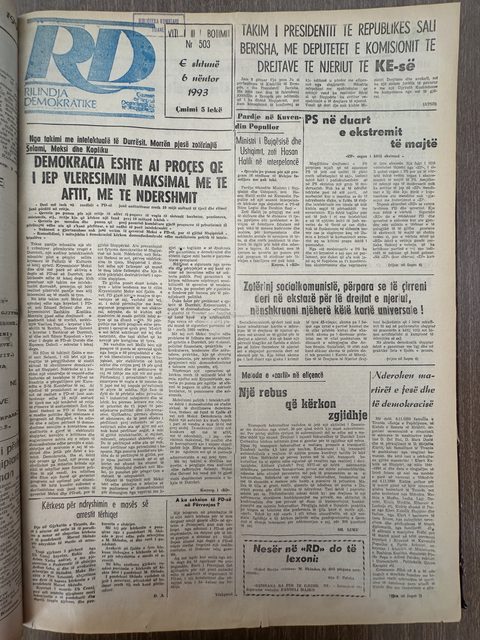 Rilindja Demokratike 1993-11-06