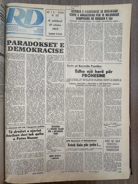 Rilindja Demokratike 1993-11-10