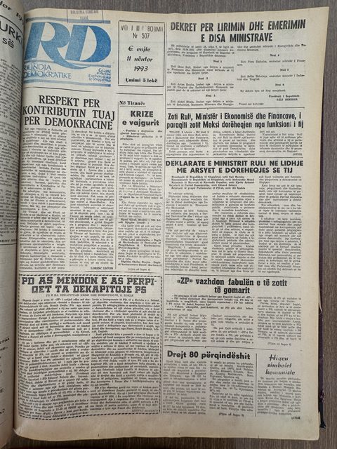 Rilindja Demokratike 1993-11-11