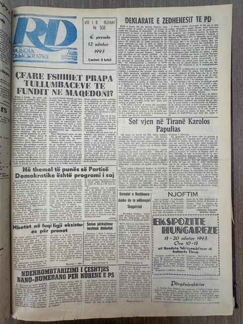 Rilindja Demokratike 1993-11-12
