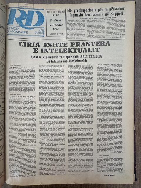 Rilindja Demokratike 1993-11-20
