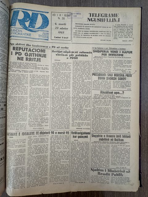 Rilindja Demokratike 1993-11-23