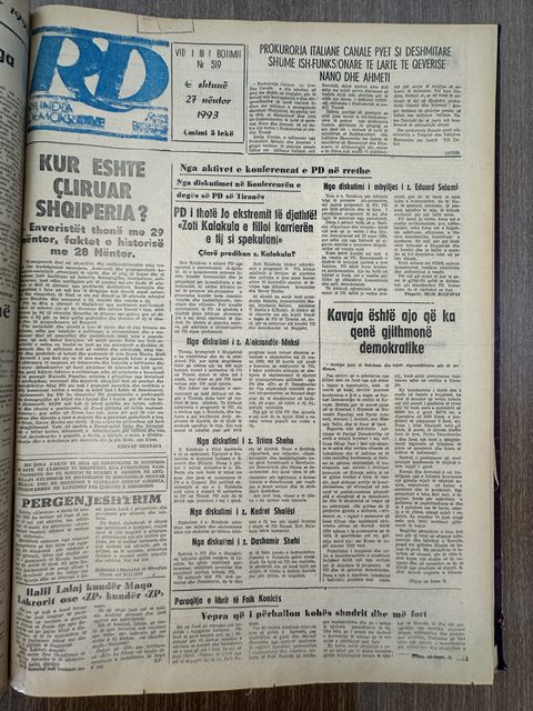 Rilindja Demokratike 1993-11-27