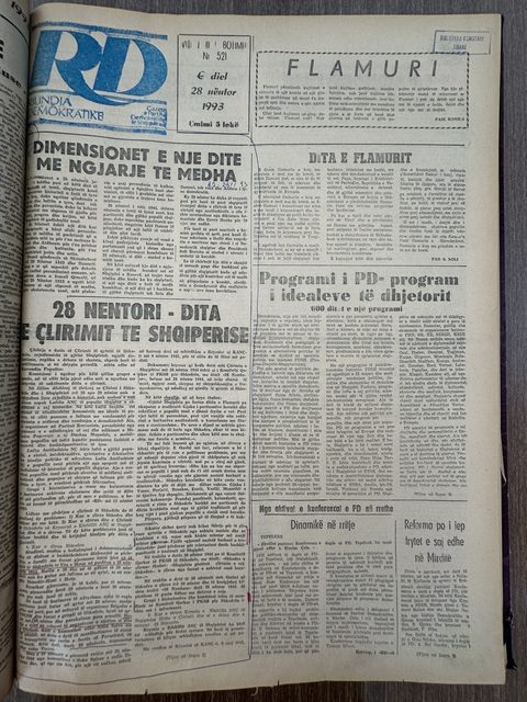 Rilindja Demokratike 1993-11-28