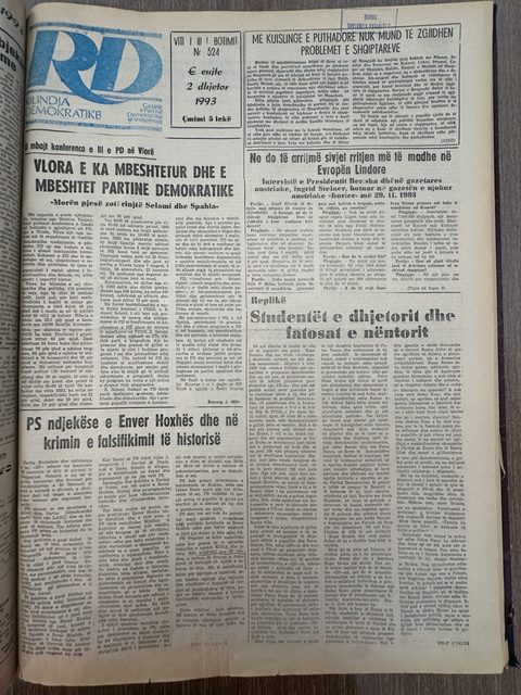 Rilindja Demokratike 1993-12-02