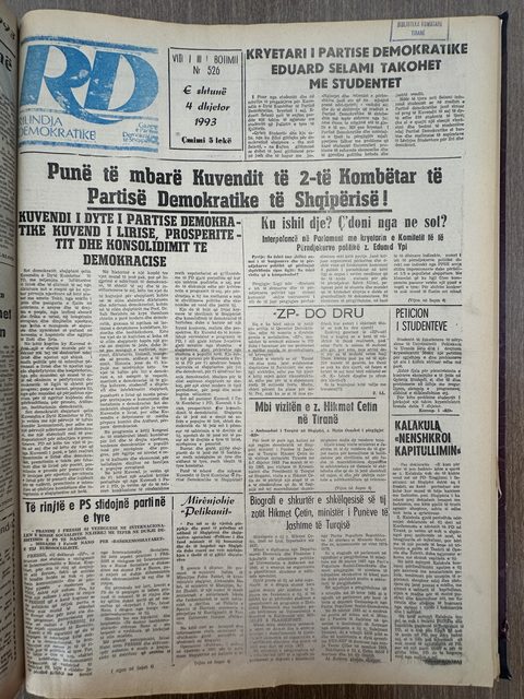 Rilindja Demokratike 1993-12-04