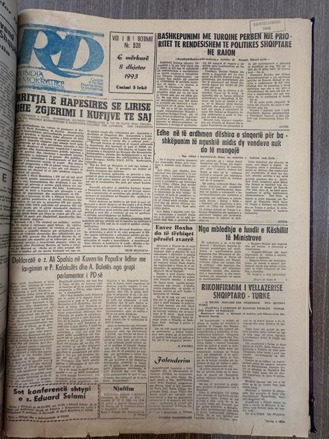 Rilindja Demokratike 1993-12-08