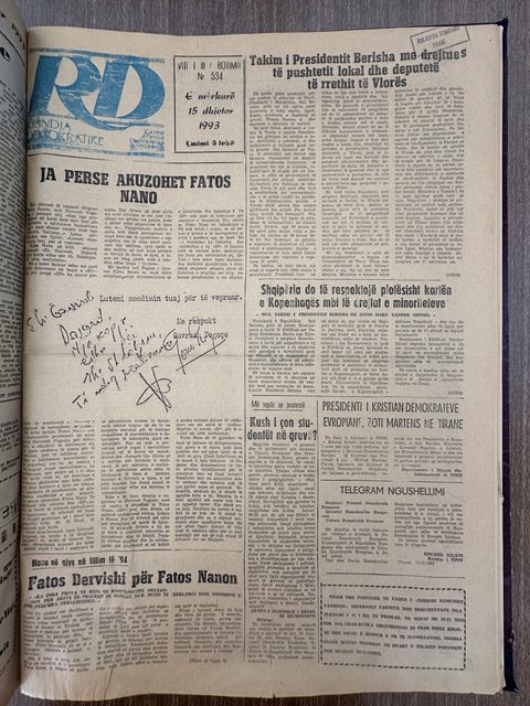 Rilindja Demokratike 1993-12-15