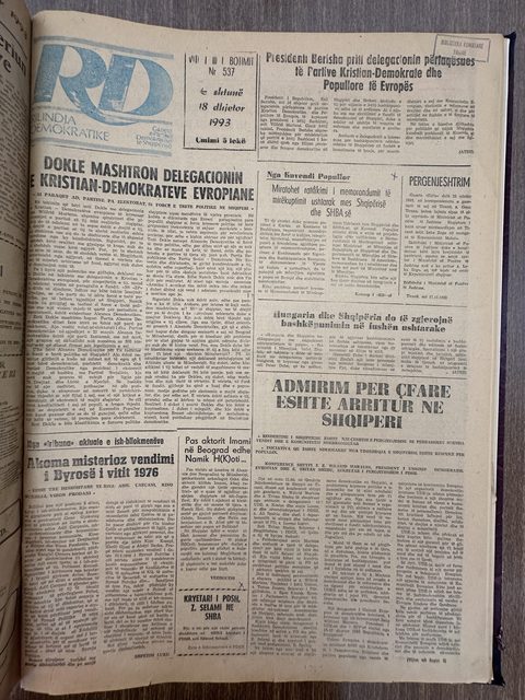 Rilindja Demokratike 1993-12-18