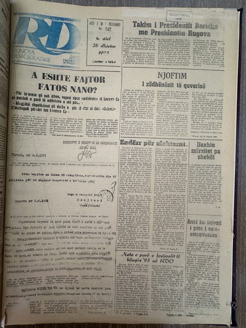 Rilindja Demokratike 1993-12-26