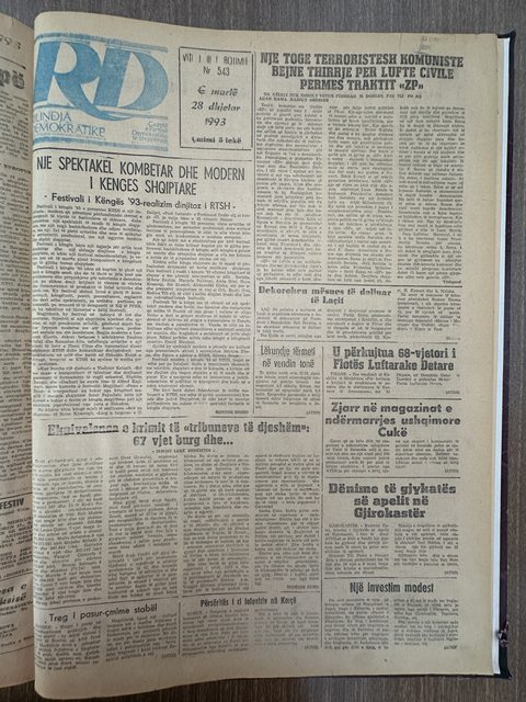 Rilindja Demokratike 1993-12-28