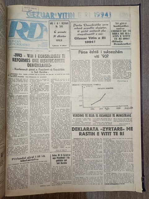 Rilindja Demokratike 1993-12-31