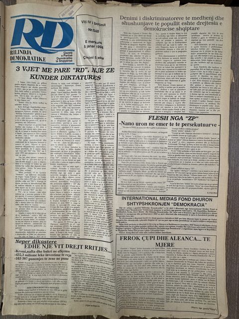 Rilindja Demokratike 1994-01-05