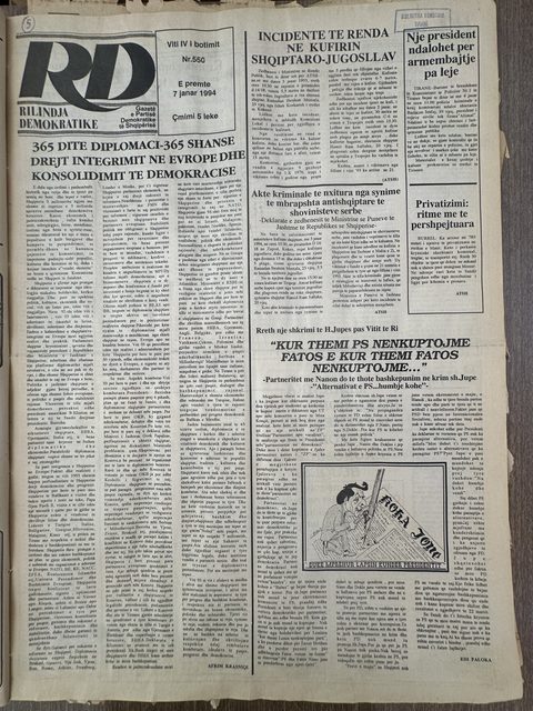 Rilindja Demokratike 1994-01-07