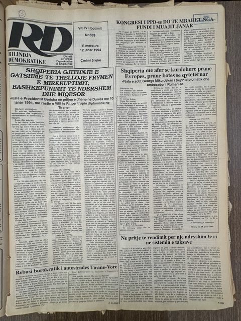 Rilindja Demokratike 1994-01-12