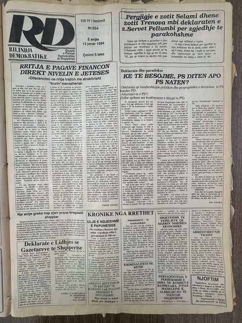 Rilindja Demokratike 1994-01-13