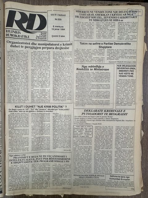 Rilindja Demokratike 1994-01-19