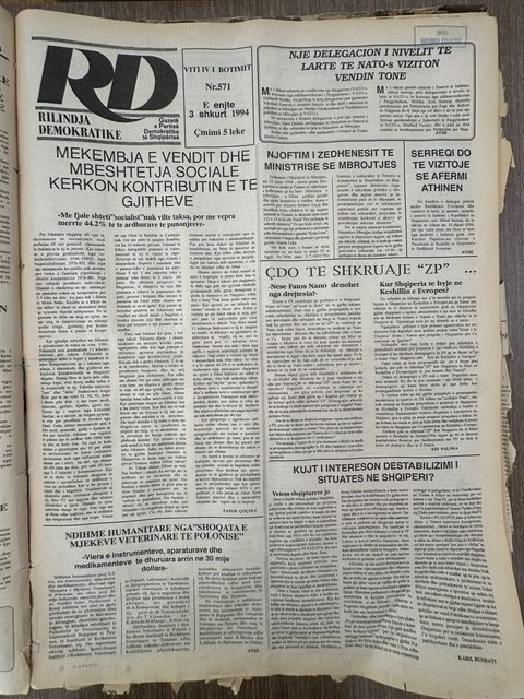 Rilindja Demokratike 1994-02-03