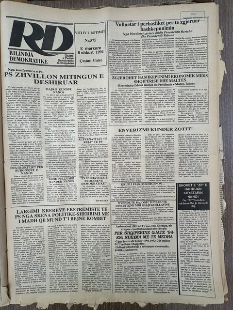 Rilindja Demokratike 1994-02-09