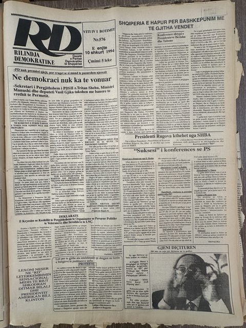 Rilindja Demokratike 1994-02-10