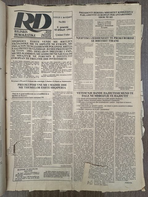 Rilindja Demokratike 1994-02-18