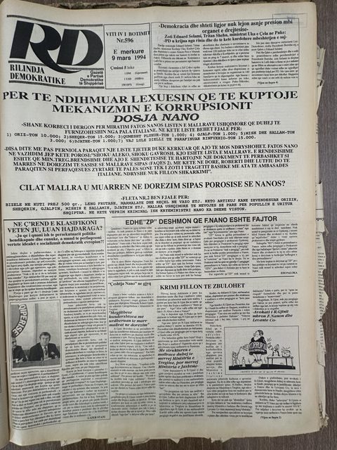 Rilindja Demokratike 1994-03-09