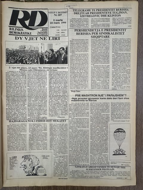 Rilindja Demokratike 1994-03-22