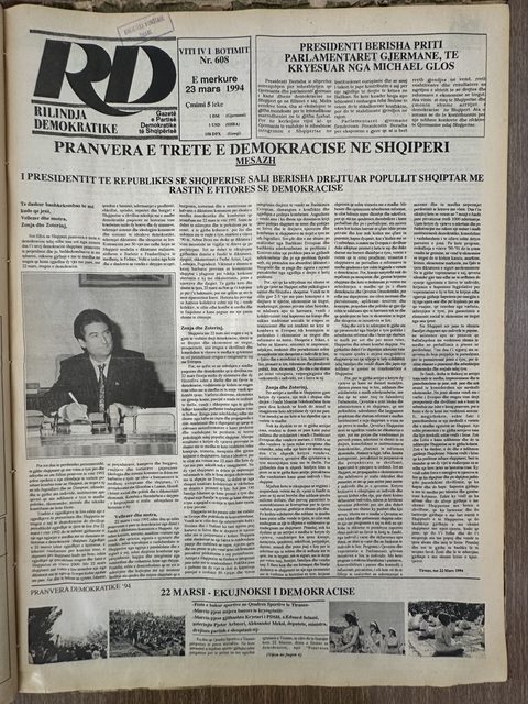 Rilindja Demokratike 1994-03-23