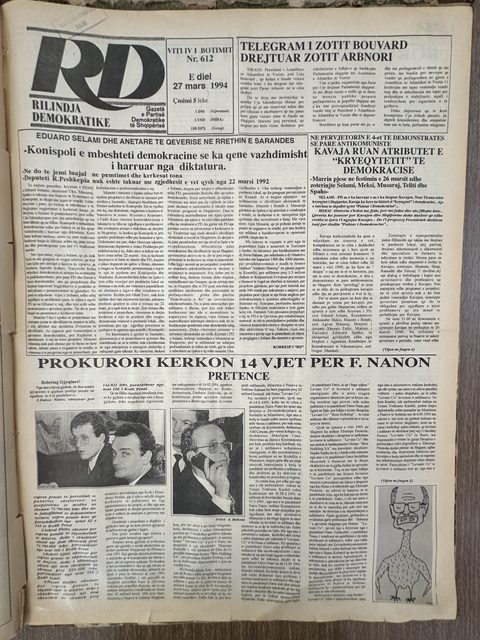 Rilindja Demokratike 1994-03-27