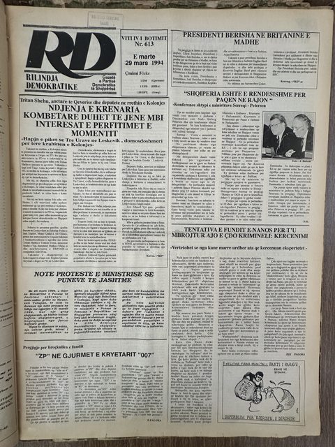 Rilindja Demokratike 1994-03-29