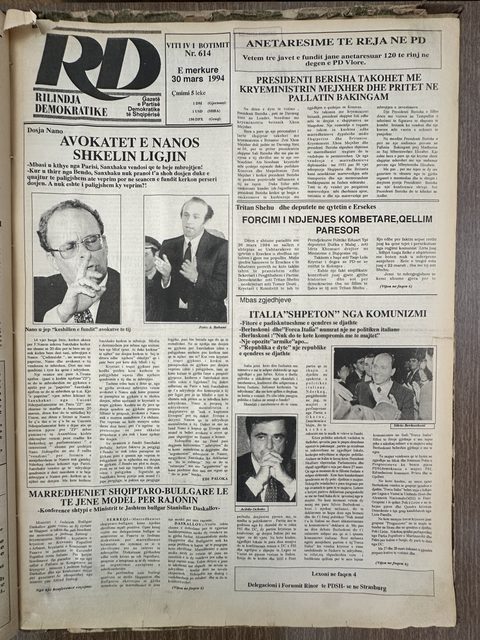 Rilindja Demokratike 1994-03-30