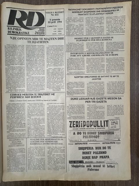 Rilindja Demokratike 1994-04-22