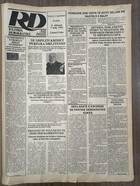 Rilindja Demokratike 1994-05-07