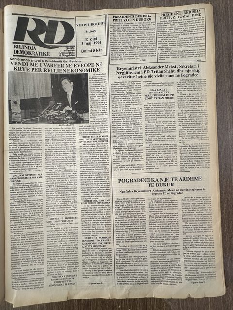 Rilindja Demokratike 1994-05-08