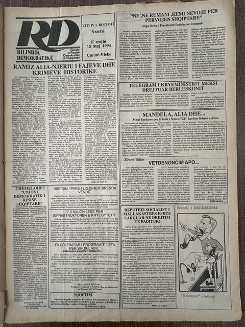 Rilindja Demokratike 1994-05-12