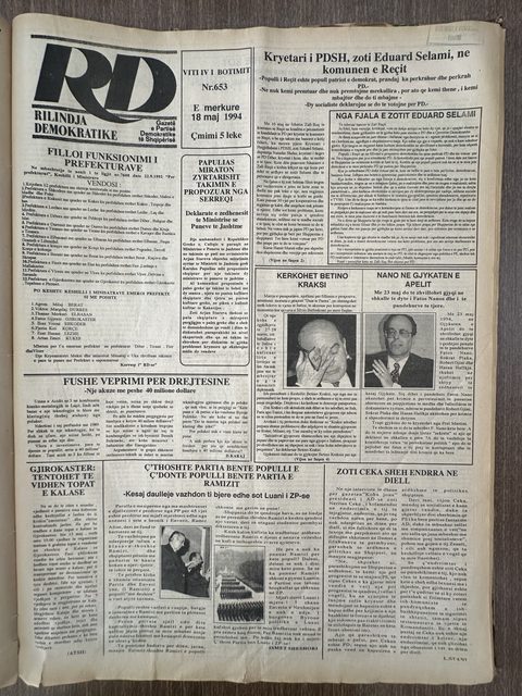 Rilindja Demokratike 1994-05-18