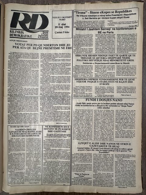 Rilindja Demokratike 1994-05-29