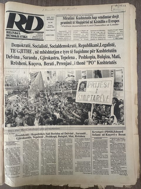 Rilindja Demokratike 1994-11-01