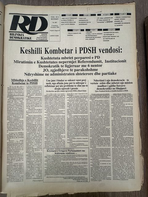 Rilindja Demokratike 1994-11-16