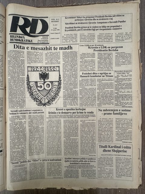 Rilindja Demokratike 1994-10-27
