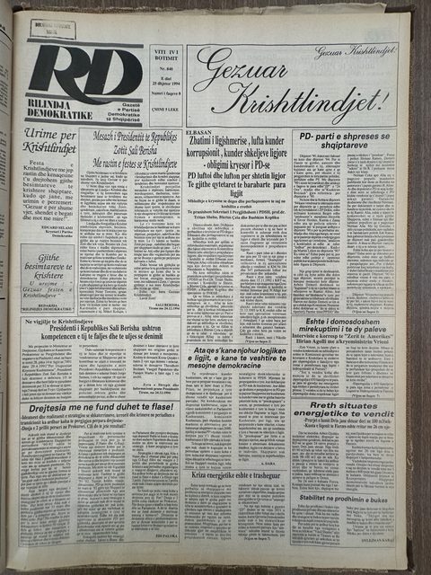 Rilindja Demokratike 1994-12-25