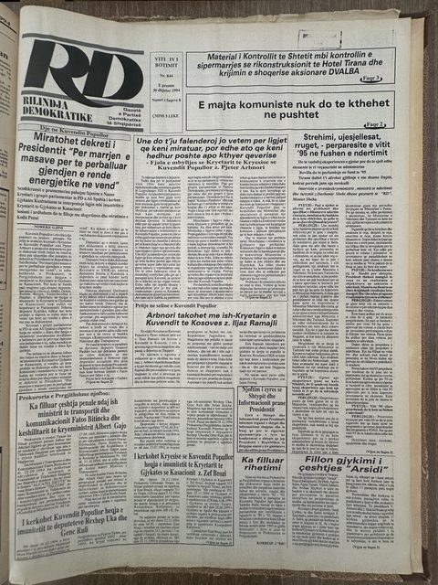 Rilindja Demokratike 1994-12-30