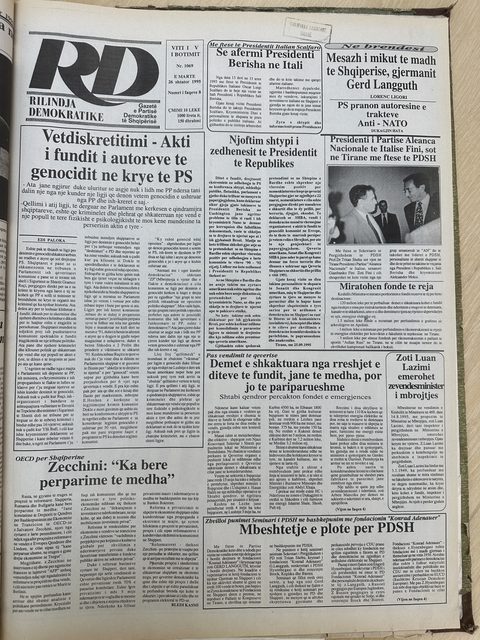 Rilindja Demokratike 1995-09-26