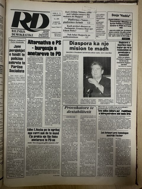 Rilindja Demokratike 1995-10-27
